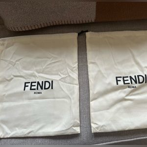 Authentic cotton, Fendi, dust bags set of 2